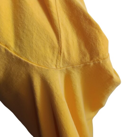 XXL Vtg Fruit Of The Loom Yellow Short Sleeve Crewneck T-Shirt Cotton Made USA - Picture 6 of 8